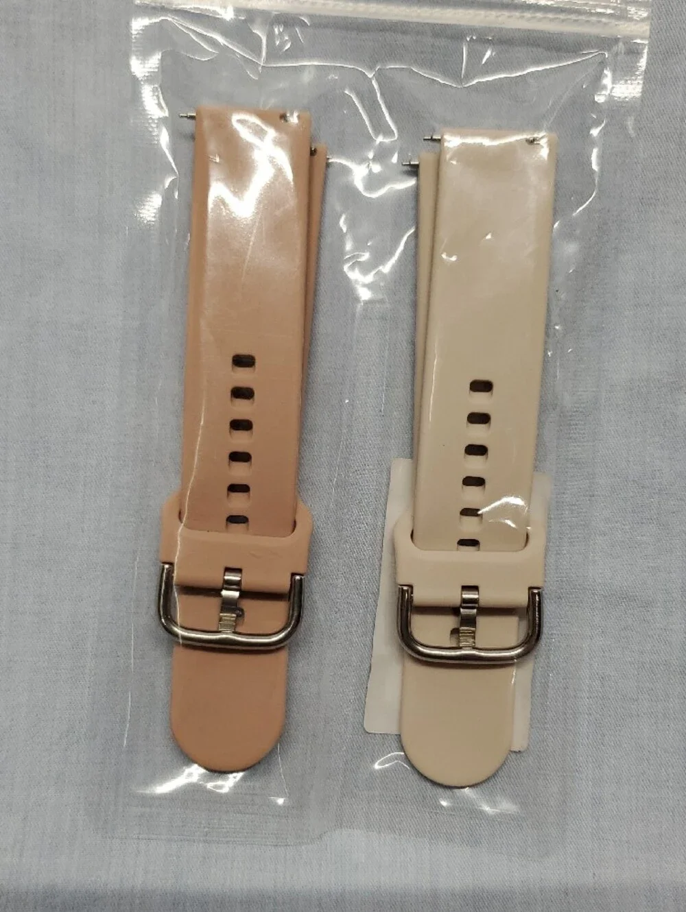 Floral Beige Silicone Watch Band for Women
